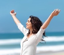 joyful woman