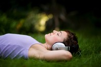 meditation on grass